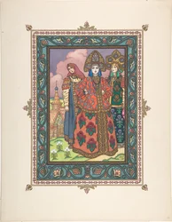Illustrazione per la fiaba Vasilisa la Bella