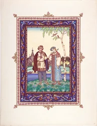Snegourotchka (o Snegourka, la Fille de neige) - Illustrazione per la fiaba Snegurochka