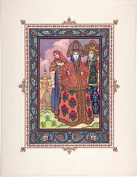 Vassilissa la Bella - Illustrazione per la fiaba Vasilisa la Bella