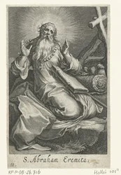 San Abramo di Edessa come eremita S. Abraham Eremita Eremiti (serie) Sacra eremvs ascetarvm (serie)