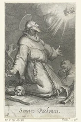 San Pacomio il Vecchio come eremita