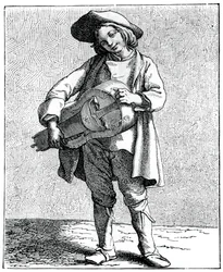 Un suonatore di ghironda, 1737-1742