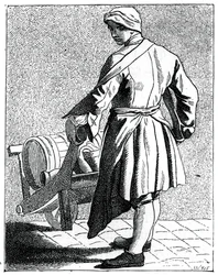Produttore di aceto itinerante, 1737-1742