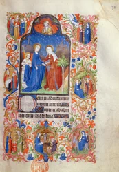 Ms 469 La Visitazione, dalle Ore di Boucicaut, c.1410