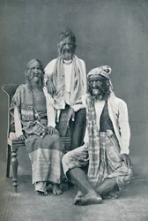 Una famiglia pelosa di Mandalay, Birmania, 1902