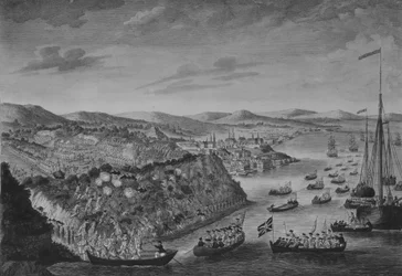 Una vista della presa di Quebec, 13 settembre 1759, ca. 1760