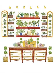 Rigoglioso giardino interno