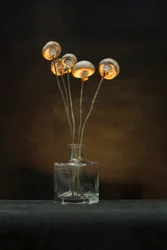 Vaso a forma di fungo illuminato