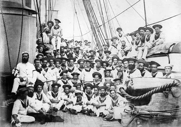 Compagnia a bordo della HMS Eclipse, c.1888