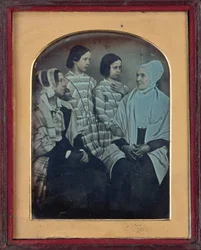Isabel, Charlotte, Rebecca e Charlotte Anne Ashworth, c. 1846-1847 (foto)