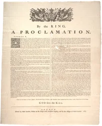 Una proclamazione, 1763