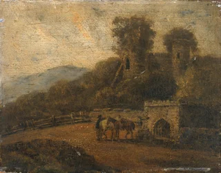 Castell Coch (olio su pannello)