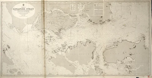 Mare della Cina STRETTO DI SINGAPORE Da Staff Commander JW Reed Navg Lieuts TH Tizard... Assistito dagli Ufficiali della HMS Rifleman 1865-69
