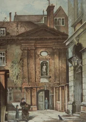 Ospedale di Cristo per orfani, Newgate Street, Londra, c.1885