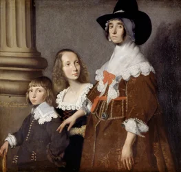Hester Tradescant e i suoi figliastri, John e Frances, c. 1644