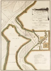 Mappa del fiume Hoogly, c.1777 (incisione)