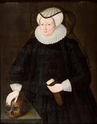 Mrs Elizabeth Morgan (olio su tavola)