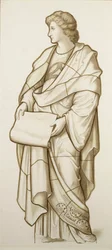 Musa della Letteratura - Cartone per Vetrata (circa 1890)