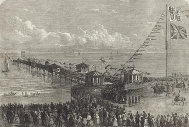 Inaugurazione di un molo britannico