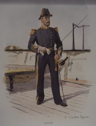 Capitano della Royal Navy, fine XIX secolo