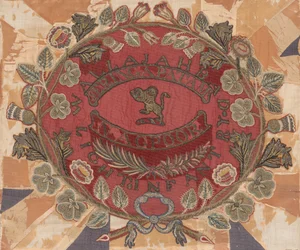 Secondo o colore reggimentale centrale, 23° o Wallajabad Light Infantry, Madras
