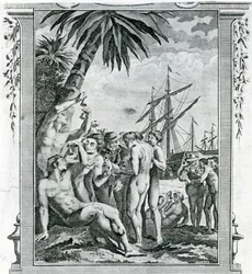 Il primo incontro di Cristoforo Colombo con i nativi d