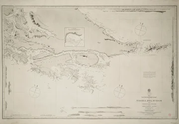 La parte sud-orientale della Terra del Fuoco con l