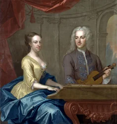 Thomas Powell e sua moglie Mary (olio su tela)