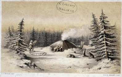 Abitazioni invernali del popolo Kutchin del Nord America e dell