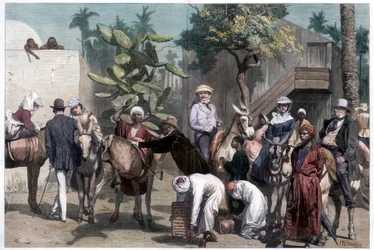 Partenza per le piramidi, 1874
