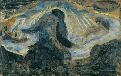 Diventare e morire, 1920 circa (olio su cartone)