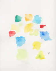 Forme colorate ad acquerello