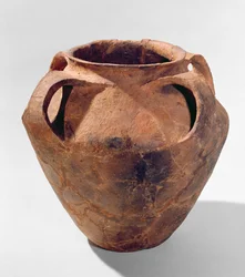 Vaso biconico armoricano con quattro manici