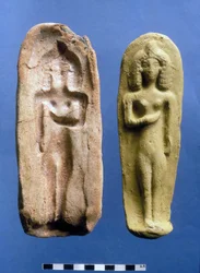 Figurina di una dea della fertilità e lo stampo da cui è stata fusa, c.VIII-VII secolo a.C.