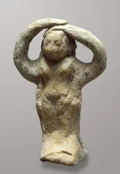 Figurina di un piangente, da Azor, Israele