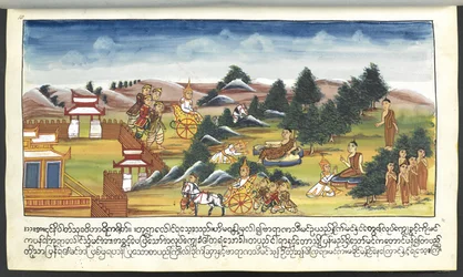 Divinità in un paesaggio, da 