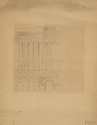 Edificio Mills, San Francisco, California, schizzo di design