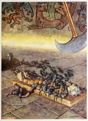 Mi assalirono in cumuli sempre più numerosi, da Selected Tales of Mystery, pub. 1909