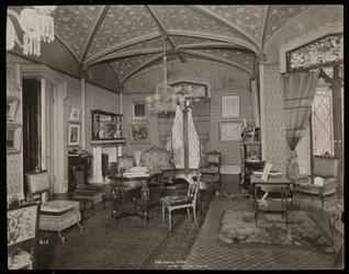 Il salotto della tenuta di Helen Gould (ex residenza di Jay Gould) a Tarrytown, New York