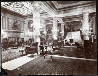 La sala di ricevimento all