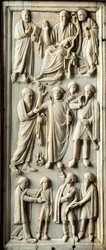 Episodio della vita di san Paolo di Tarso. Dittico in avorio. V secolo. Firenze, Museo Nazionale del Bargello