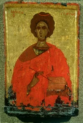 Icona di San Pantaleone di Nicomedia (m. c.305 d.C.)