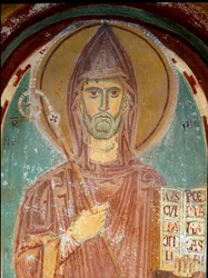 Rappresentazione di San Benedetto da Norcia (dettaglio)