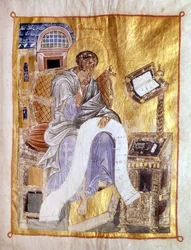 San Marco rappresentato in un manoscritto bizantino del XIII secolo, Londra, Victoria and Albert Museum