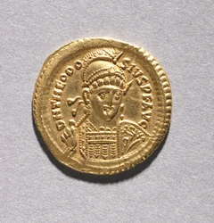 Solidus di Teodosio II e Valentiniano III