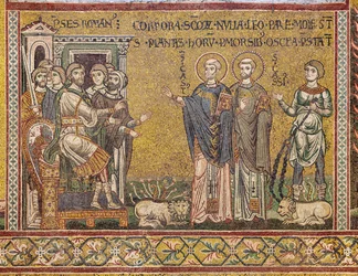 San Cassio e San Casto davanti all