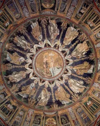 Gli apostoli (mosaico del soffitto, 400-450)