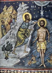 Epifania - Maestro Bizantino - XVI secolo - Affresco - Monastero di Dionysiou, Monte Athos