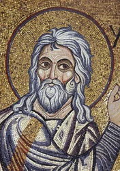 Il profeta Isaia, dettaglio dei mosaici interni della Basilica di San Marco, XII secolo