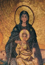 Vergine e Bambino in trono (mosaico)